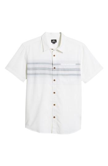 Men's O'neill Lariat Stripe Woven Shirt - Ivory