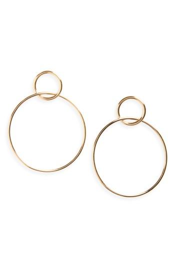 Women's Halogen Double Circle Drop Earrings
