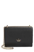 Kate Spade New York Cameron Street - Hazel Metallic Leather Crossbody Bag - Black