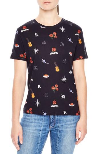 Women's Sandro Julie Decal Print Tee