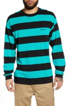Men's Carhartt Work In Progress Roslyn Stripe T-shirt - Black