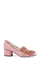 Women's Gucci Gg Marmont Crystal Embellished Pump .5us / 37.5eu - Pink