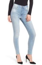 Women's Good American Good Waist Ripped High Waist Skinny Jeans - Blue