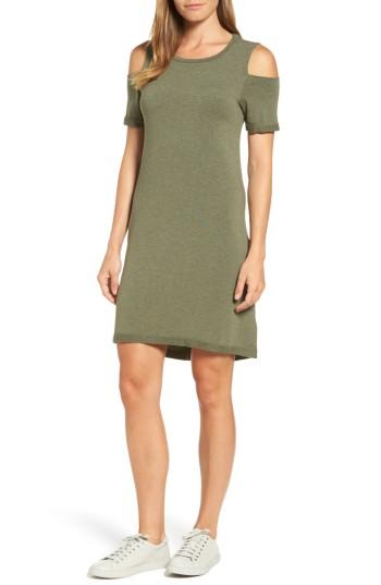 Women's Caslon Cold Shoulder Shift Dress - Green