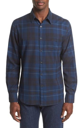 Men's Todd Snyder Blue Flannel Shirt - Blue