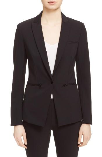 Women's Veronica Beard Scuba Jacket - Black