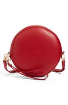 Sole Society Smooth Circle Crossbody - Red