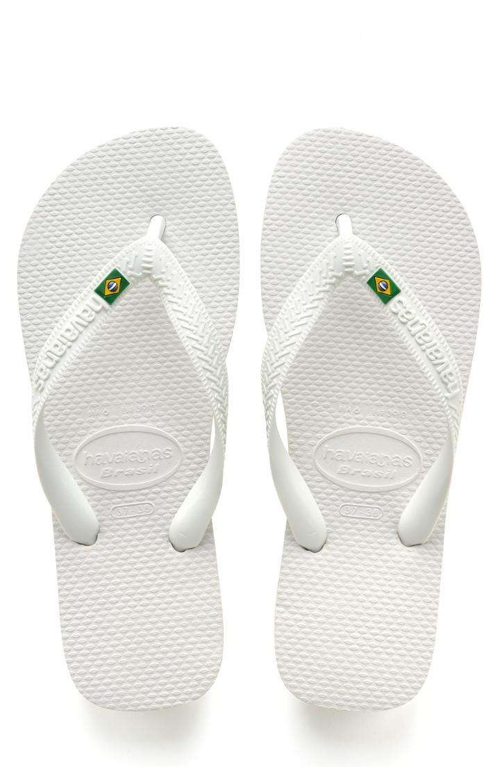 Men's Havaianas 'brazil' Flip Flop /11 Br - White