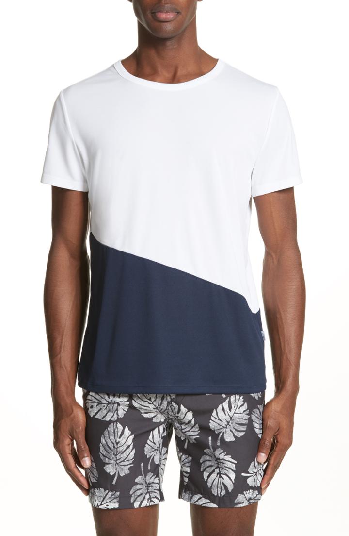 Men's Onia Colorblock Crewneck T-shirt - Blue