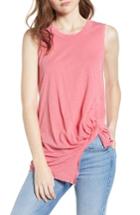 Women's Stateside Twist Hem Slub Supima Cotton Tank - Pink