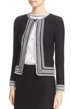 Women's St. John Collection Embellished Knit Jacket - Black
