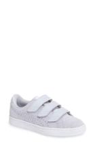 Women's Puma Basket Strap Exoticskin Sneaker M - Blue