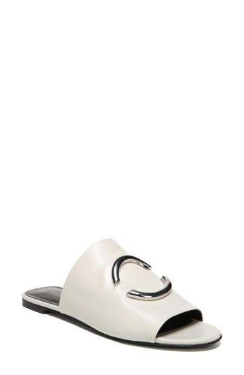 Women's Via Spiga Helena Slide Sandal M - White
