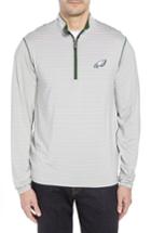 Men's Cutter & Buck Meridian - Philadelphia Eagles Regular Fit Half Zip Pullover - Green