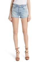 Women's Grlfrnd Cindy Side Stripe Denim Shorts - Blue