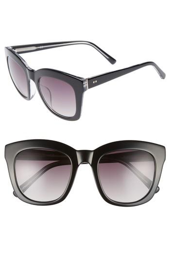 Women's Chelsea28 Kiri 52mm Sunglasses - Ebony- Silver