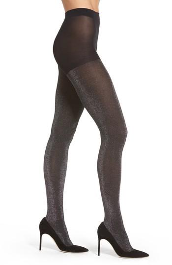 Women's Nordstrom Metallic Tights - Black