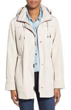Women's Gallery Two-tone Silk Look Anorak - Beige