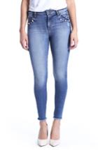Women's Kut From The Kloth Embellished Ankle Skinny Jeans - Blue