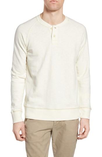 Men's Jeremiah Dunbar Slub French Terry Henley, Size - Beige