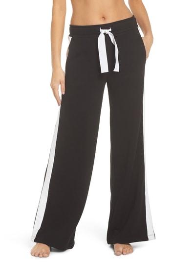 Women's Alala Wide Leg Track Pants - Black