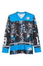 Men's Champion Print Hockey Jersey - Blue