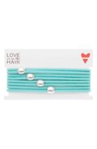 Love Is In The Hair Racer 4-pack Hair Ties, Size - Blue