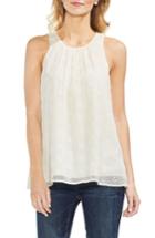 Women's Vince Camuto Embroidered Eyelet Gauze Blouse, Size - White