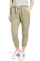 Women's Pam & Gela Lace-up Crop Pants - Green