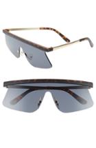 Women's Leith Brow Bar Shield Sunglasses - Tort/ Black