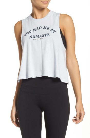 Women's Spiritual Gangster You Had Me At Namaste Tank - Blue