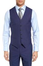 Men's Ted Baker London Jones Trim Fit Wool Vest R - Blue
