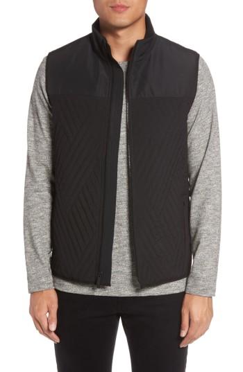 Men's Vince Camuto Slim Fit Quilted Vest - Black
