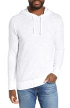 Men's Faherty Slubbed Cotton Hooded Pullover - White