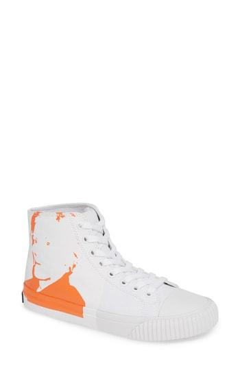 Women's Calvin Klein Jeans Iconica High Top Sneaker .5 M - White