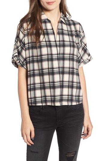 Women's All In Favor Short Sleeve Crop Blouse - Ivory