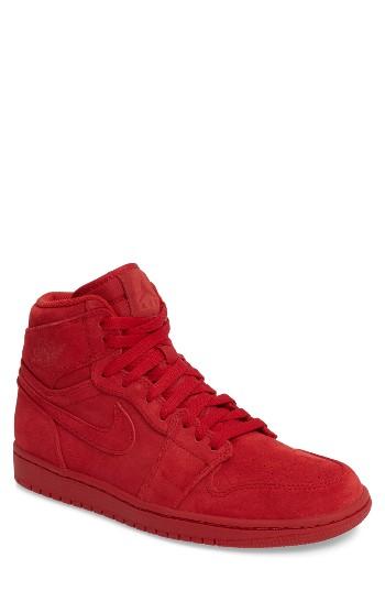 Men's Nike 'air Jordan 1 Retro' High Top Sneaker M - Red