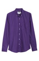 Men's Topman Classic Fit Oxford Shirt - Purple