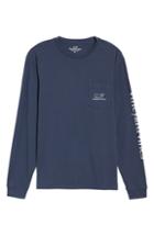 Men's Vineyard Vines Vintage Long Sleeve Pocket T-shirt - Blue