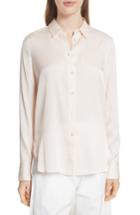 Women's Vince Fitted Stretch Silk Blouse