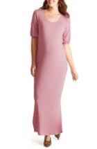 Women's Ingrid & Isabel Split Sleeve Knit Maternity Maxi Dress - Pink