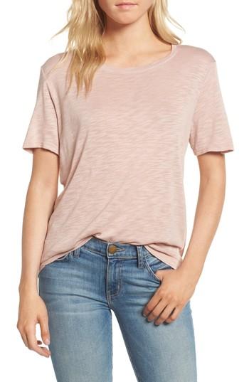 Women's Splendid Slub Crewneck Tee - Pink