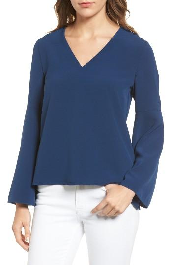 Women's Cooper & Ella Marcela Bell Sleeve Top - Blue