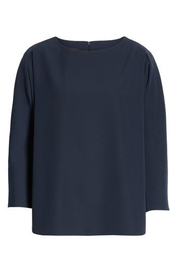 Women's Emporio Armani Dolman Sleeve Top Us / 40 It - Blue