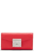 Women's Vince Camuto Friar Leather Wallet - Red