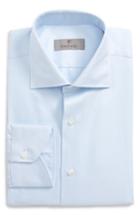 Men's Canali Regular Fit Textured Dress Shirt .5 - Blue