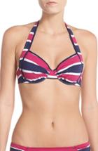 Women's Tommy Bahama Stripe Underwire Bikini Top
