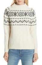 Women's & Daughter Malin Fair Isle Wool Sweater - Ivory