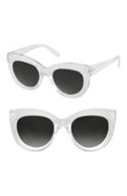 Women's Perverse Repost Cat Eye Sunglasses - Clear/ Black