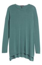 Women's Eileen Fisher Crewneck Sweater, Size - Green